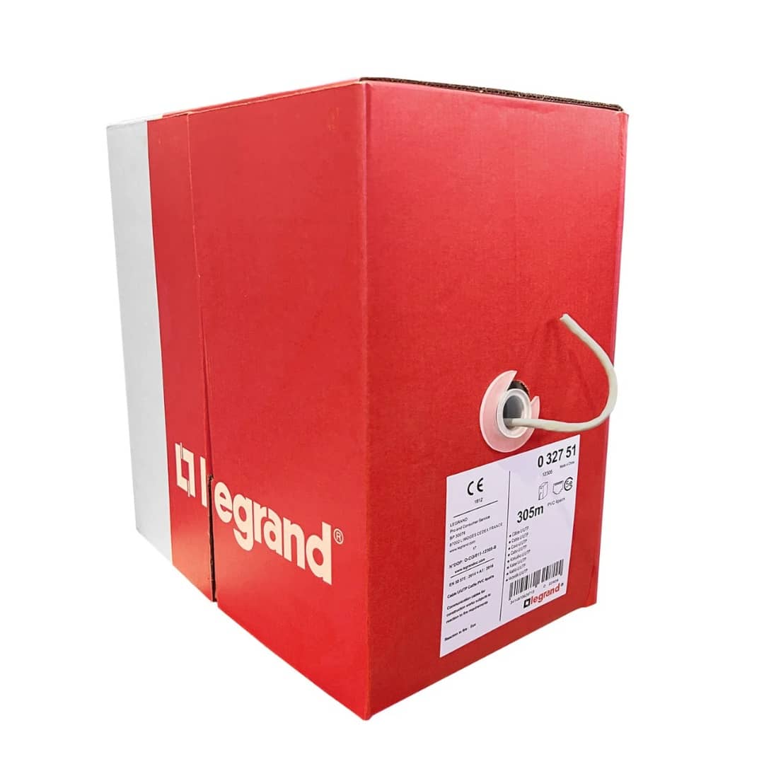کابل شبکه 500 متری Legrand لگراند CAT5e با شیلدینگ U/UTP و روکش LSZH - مدل 032853 5 کابل شبکه 500 متری Legrand لگراند CAT5e با شیلدینگ U/UTP و روکش LSZH - مدل 032853