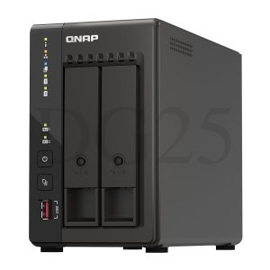 استوریج تحت شبکه QNAP TS-253E-8G NAS Storage با 2 Bay و 8GB رم برای ذخیره سازی و بکاپ حرفه‌ای